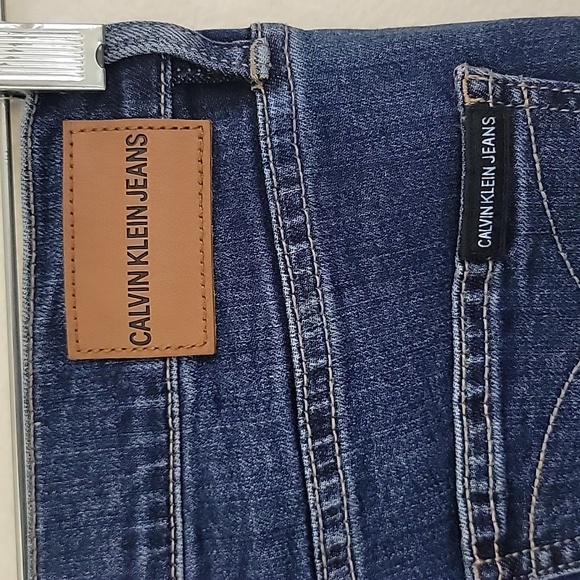 Calvin Klein Jeans High Rise Skinny Faded Blue Jeans 4 - Picture 11 of 11